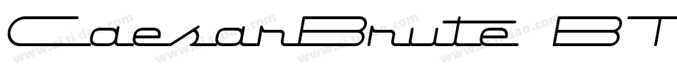 CaesarBrute BTN Oblique字体转换